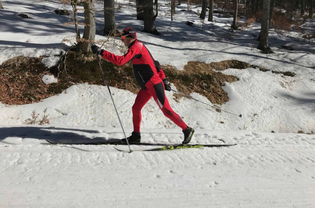 wiosna narty biegowe w spalonej