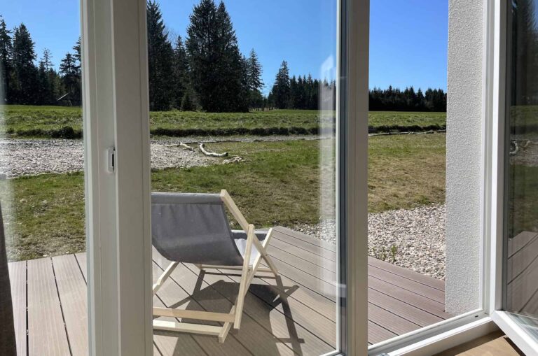 apartament niebieski spalona widok