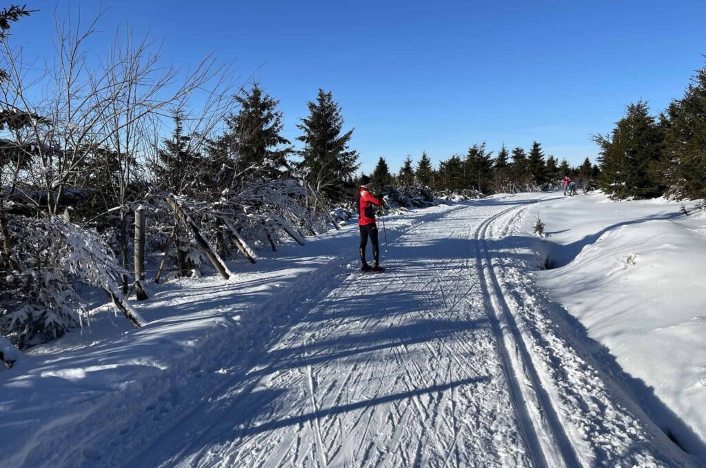 trasa na narty biegowe w orlicke zahori blisko spalonej