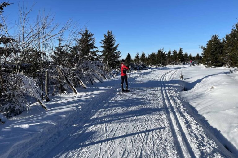 trasa na narty biegowe w orlicke zahori blisko spalonej